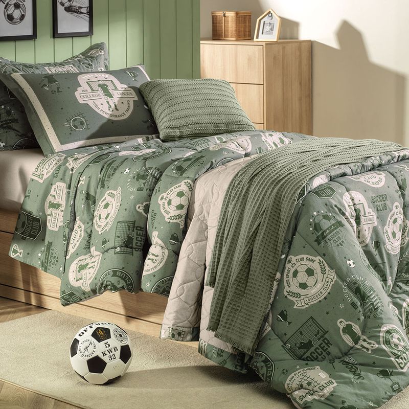 Kit-Fronha-e-Porta-travesseiro-Infantil--200-Fios-Futebol